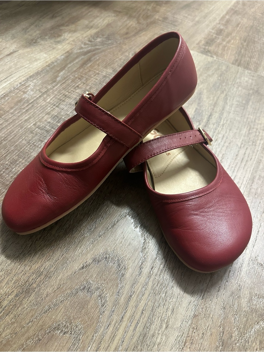 Origo Mary Jane Barefoot Flats in Red - Picture 2 of 6